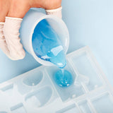 Silicone Measuring Cups Tool Kit With Stir Sticks Finger Cots For DIY Epoxy Resin Mixing Jewelry Making