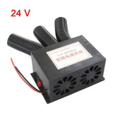 12V/24V 3 Port Windshield Defroster Car Van Heater Fan for Truck Buses Campers Cara Tool