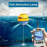 LUCKY Portable Professional Sounder Wireless Sonar Fish Finder Fishing Probe Detector Fishfinder with Dot Matrix