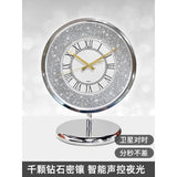 High-end light desktop dia bright shining countertop satellite radio wave desk clock, living room