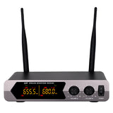 Wireless Microphone Handheld Dual Channels Uhf Cordless Dynamic Mic Handheld Microphone System for Home Karaoke Home Ktv Show