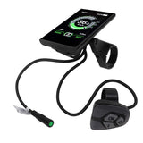 Electric Bike Display Panel USB Output Interface LCD IP65 Waterproof 3.5in Electric Bike Display for 22.2mm Handlebars