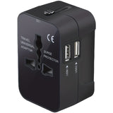 VIE universal plug 2-port USB adapter AC charger for VIEs around the world
