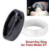 Tesla Model 3 Y 2021-2023 Key Card Fob Replacement Ceramic Smart Ring For Men Women Waterproof