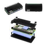 For Raspberry Pi Zero 2 W Aluminum Shell With Heat Dissipation Protective Case