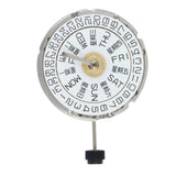 For 2836-2 Dual-Calendar Fully Mechanical Movement, Automatic Winding with Day-Calendar Watch Heart (White)