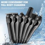 RESUXI 986 New6 in 1 Multifunctional Grooming Kit Clipper with Digital Display High Power Electric Shaver Nose Hair Trimmer