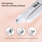 2 in 1 Electric Dog Grinder and Clipper Rechargeable Nail Trimmer Pet Toenail Clippers for Small Medium Large Dogs/Cats