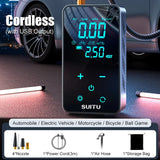 Car Tire Iator LCD Display Smart Air Compressor High Precision Electronic Iatable Pump 1800MAH For Motorbike Vehicle