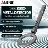 Electronic Detecting Device Airport Security Metal Detector 180°Foldable Head with Light and Sound Alerts