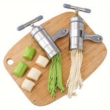 1pc Noodle Making Machine, Pasta Maker With 5 Noodle Mould, Noodle Press, Hand-cranked Noodle Machine, Perfect For Spaghetti