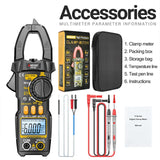 Clamp Meter 6000 Counts AC/DC Voltage 600A Current Multimeter Resistance Capacitance High Precision Tester Tool