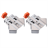 2Pc Carpenter Quick Positioning Clamp for Wood Panel Splicing 90 Degree Fixing Clips Right Angle Clamps-Open