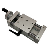 50mm 100mm 150mm Aluminum Alloy Manual Sliding Table Cross Roller Rail Stage 80*80mm ear Guide Platform