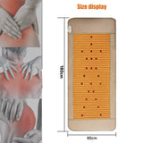 New Treatment Mattress - Far Infrared Back Massage Instrument. Tourmaline, Amethyst, Jade Body Insulation Pad for Relaxation and Pain Relief