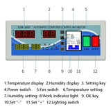 XM-18D Controller Thermostat Fully Automatic Incubator Intelligent Temperature And Humidity Sensor