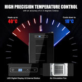 Reptile Egg 23L Digital Lab Incubator 10−40°C Temperature Control for Reptiles Hatching with UV-Resistant Glass Door