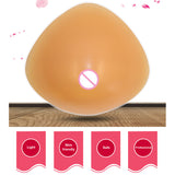 Prosthesis Bra Pad Inserts Soft Silicone Triangular Shaped Concave Bottom Prosthetic Breast for Post Mastectomy