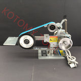 110V/220V Small Vertical And Horizontal Dual Use Belt Sander Polishing Grinding hine Fixed Angle Open V Brushles
