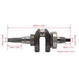 Spline Crankshaft for 5KW Single Cylinder Air Cooler Crankshaft Assembly with Gear 6308 Bearing for 188F Diesel Generator Part