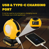 Wireless Speaker With USB & Type-C Port Bluetooth-compatible Player Loudspeaker Amplifier For 20V Battery (No Battery)