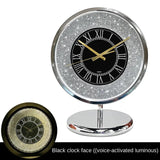 High-end light desktop dia bright shining countertop satellite radio wave desk clock, living room