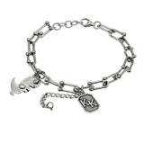 Women's Niche Design S925 Dinosaur Sterling Silver Bracelet