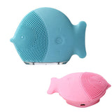 USB Wireless Charger Pro Silicone Face Cleanser Massager Double Sided Facial Skin Cleansing Exfoliator Brush Beauty Instrument