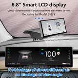8.8In Ev Head Up Dashboard Display for T 3 Model Y Sync Original Infor Support Carplay Wireless Android Auto