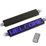 12V Car Programmable Sign Moving Scrolg Message Board Screen Mini LED HD Text Digits Pattern Display