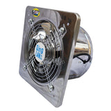 10/12'' Powerful Booster Extractor Exhaust fan Ventilation Pipe for Bathroom Toilet Kitchen Wall Window Stainless Steel Fan