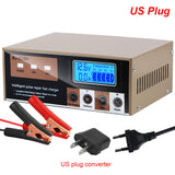 260W 24V 12V Car Charger LED Display Pulse Repair Battery Charging Intelligent For Motorcycle SUV Truck Auto Accessories
