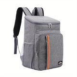 1pc, Cooler Bag, Heavy Duty Oxford Fabric Cooler Backpack, Waterproof Leakproof Insulation Outdoor Tote Bag