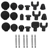 3 Types 6-In-1 Fascia Gun Massager head Set Relax Relief Pain Fatigue Soothing Meridian EVA Body Massage Head Household New