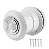 12V Roof 4000R/min LED Air Ceig Ventilation Grille Round for Campers Motorhome Travel Trailer Van Rooir Vent RV Fan
