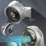 Multifunctional Electric Circulator Wireless Bluetooth-compatible Voice Home Quiet Desktop Wall Ceig Fan Air Cooler