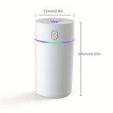 1pc 11.83oz Portable Humidifier, Mini Humidifier, Mist Humidifier, Humidifier For Car Home Office
