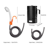 Portable Outdoor Camping USB Rechargeable 4400mAh Battery Powered Shower Pump for Family Camp/Hiking/Backpacking