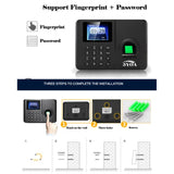 5YOA A10FY biometric attendance system fingerprint usb time clock English Spanish Portuguese recorder sensor hine reader