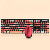 Rechargeable Candy Lipstick N620 Wireless Keyboard Mouse Set