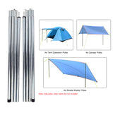 Outdoor Tarp Poles Tent Support Rods Iron Canopy Awning Frame