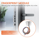 R503 Circular Round RGB Ring Indicator LED Control DC3.3V MX1.0-6Pin Capacitive Fingerprint Module Sensor Scanner, 19Mm