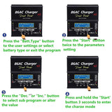 Aircraft Model B6 Black IMAX B6AC V2 80W 7A Smart Balance Charger Lithium Battery Nimh US Plug