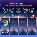 10M 300LED Bluetooth Strip APP/Remote Control Music Sync Color Changing RGB LED Lights For Bedroom Living Room