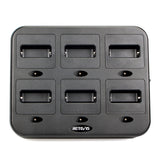RT22 walkie talkie set of six+RTC22 six way charger