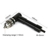 90° Electric Right Corner Extension Fitting Conversion Head Angle Drill Adapter Narrow Space Drilg Tool