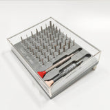 56 Assort Special Brand Watches Repairing Screwdriver Blades Tool Kit With Storage Base Clear Dust Cover For Watchmakers 3902