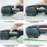 Electric Wrapping V2 Strapping hine Banding Tools Portable Baler Packaging Tensioner for PET PP Strap