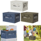 27L Camping Large Capacity Bench Chopping Board Lightweight Car Storage Food Box for Outdoor Tourist