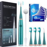 6 in 1 Ultrasonic Dental Electric Toothbrush Whitening Strips Scaler Tartar Remover Sonic Teeth Plaque Cleaner